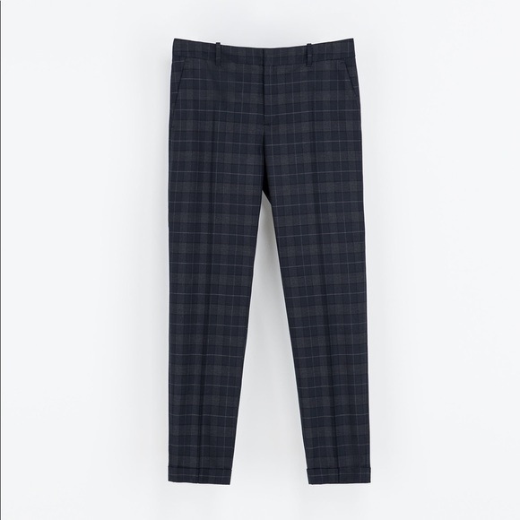 ZARA CHECKED GINGHAM Embroidered CUT-WORK EYELET WRAP SHORTS SKORTS CULOTTES